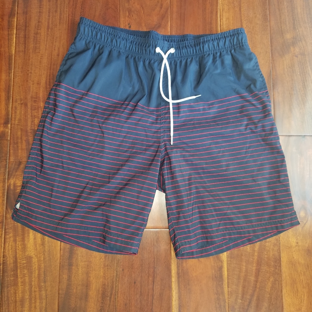 Lands' End Medium 8" Volley Swim Trunks